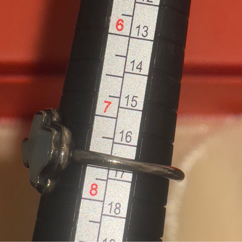 James Avery Silver Texas State gemstone Ring white doublet - Picture 7 of 9